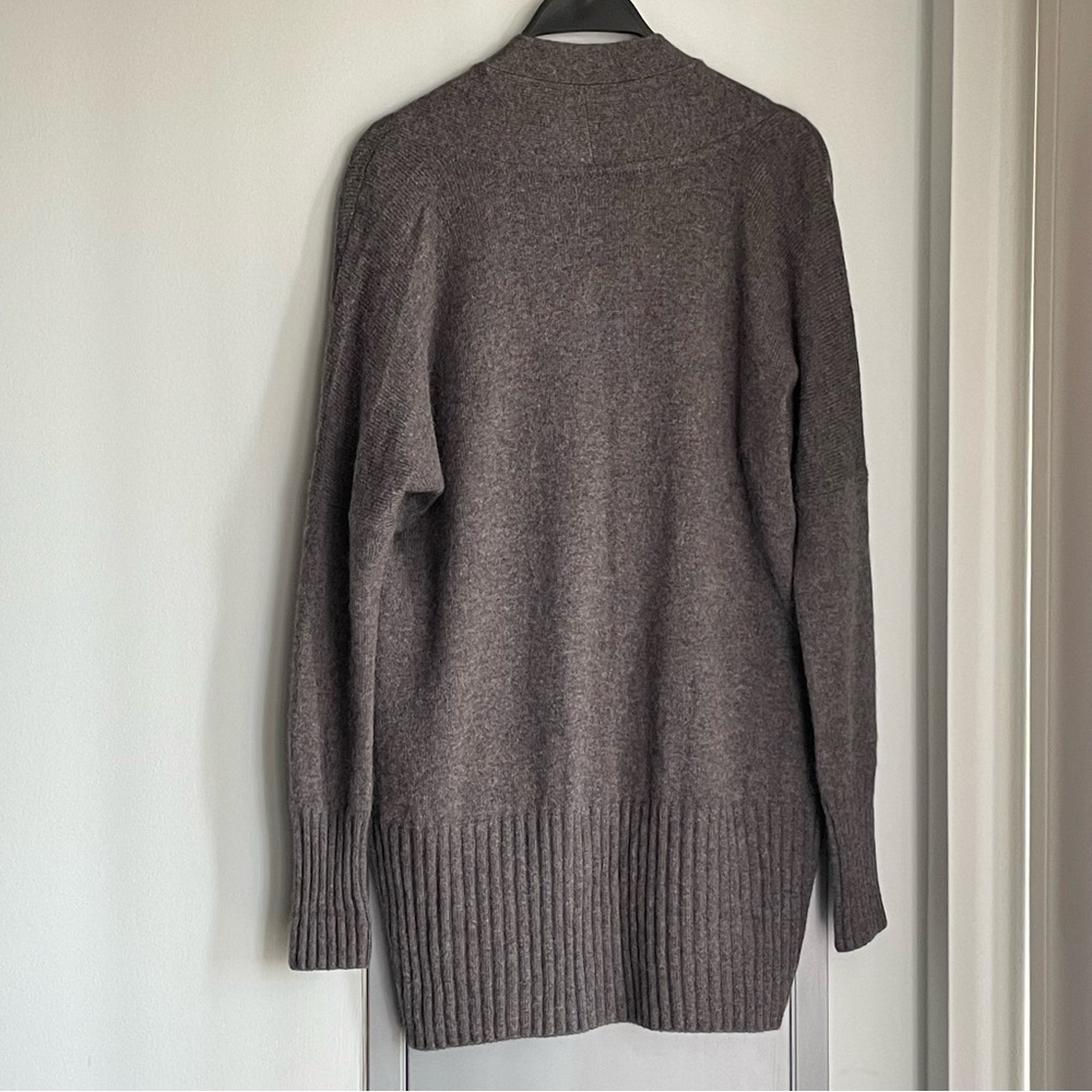 ARITZIA AZURE SKIES Charcoal Open-Front Angora & Cashmere Blend Cardigan - Picture 7 of 11